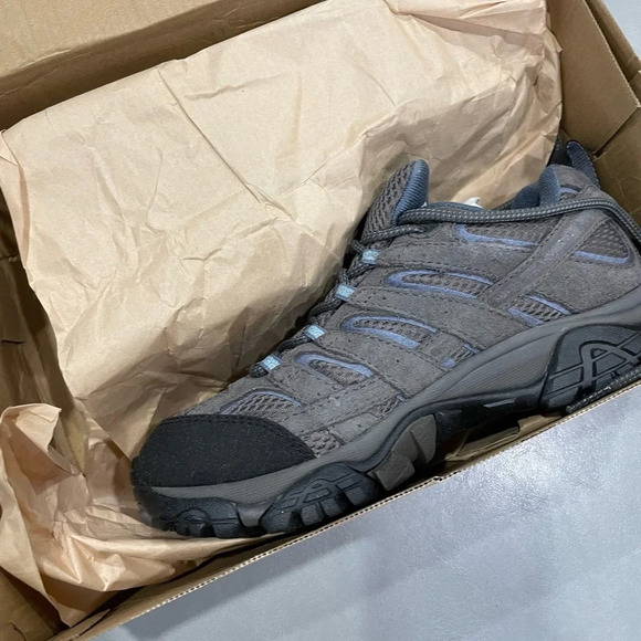 Merrell Women’s Size 10 Moab 2 Waterproof Hiking Shoes Low Boots Grey NWT - Picture 4 of 11